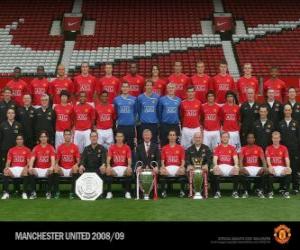пазл Команда Манчестер Юнайтед 2008-09